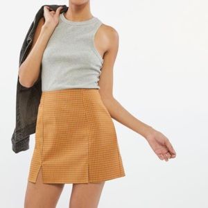 UO betty double notched mini skirt